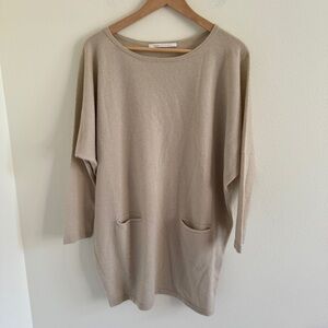 Saverio Palatella 100% cashmere oversize sweater S/M